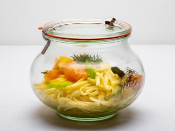 Linguines au saumon et légumes d'été