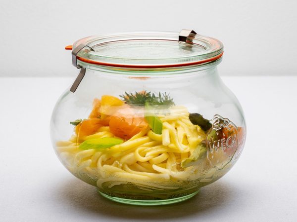 Linguines au saumon et légumes d'été