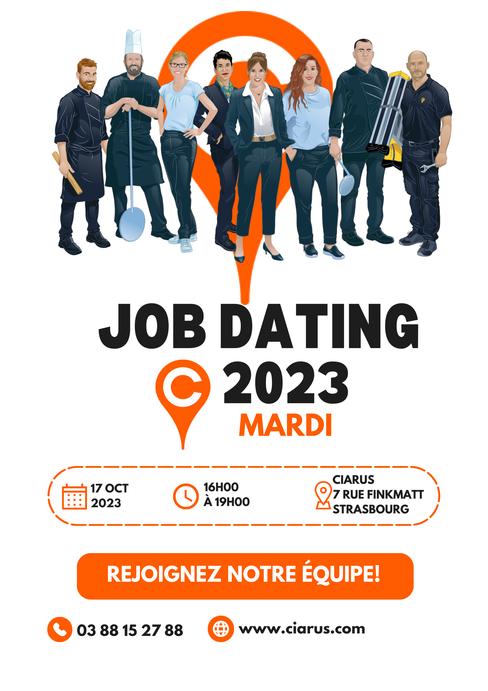 2023 dans JOB DATING au CIARUS mardi 17 octobre de 16h-19h